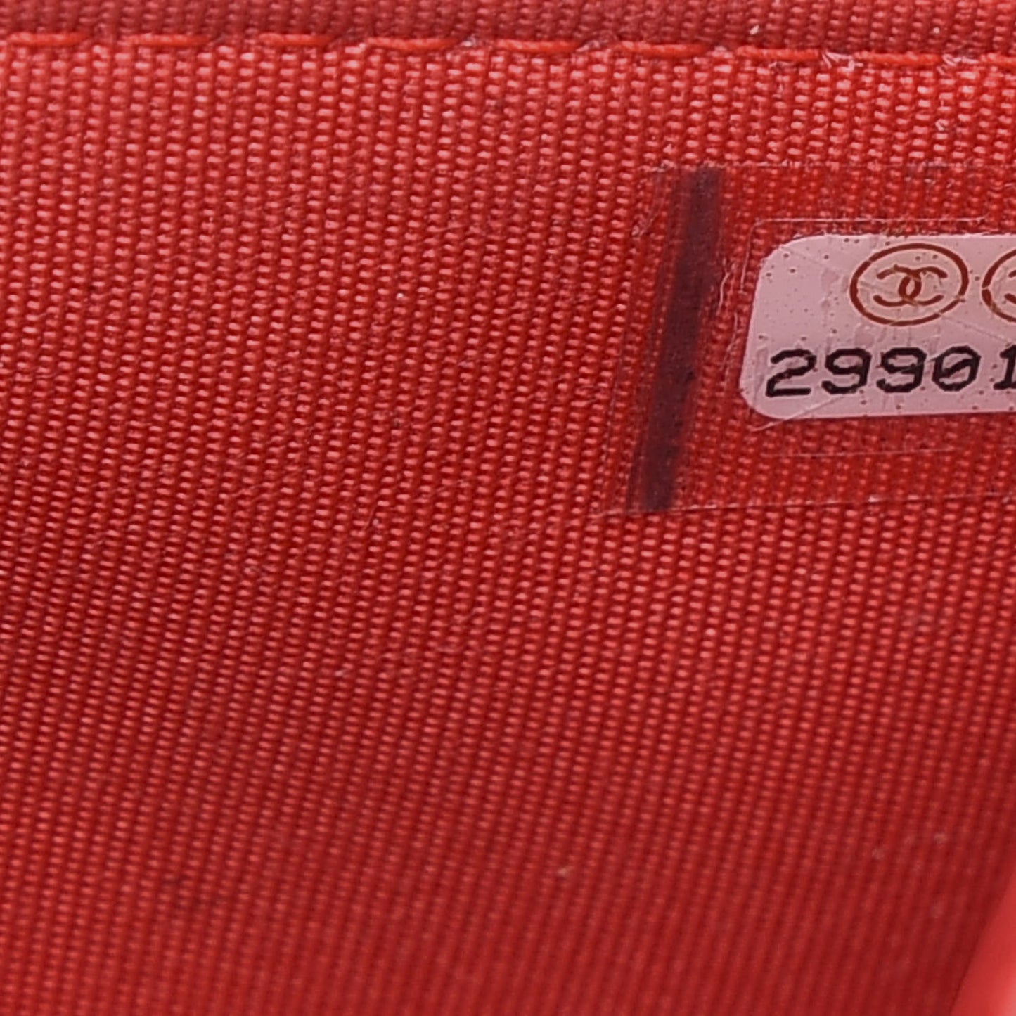 Lambskin Quilted CC Pearl Crush Wallet on Chain WOC Red