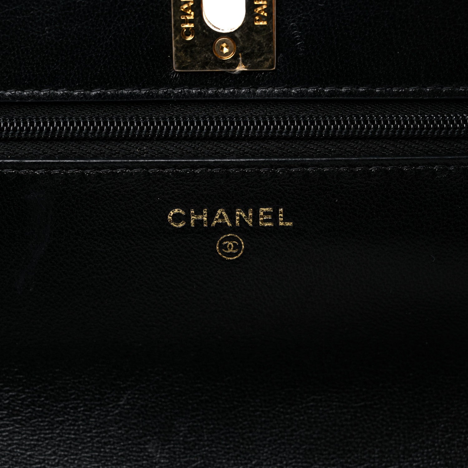 Chanel Shiny Lambskin Quilted Dynasty Wallet On Chain WOC Black 6 of 15