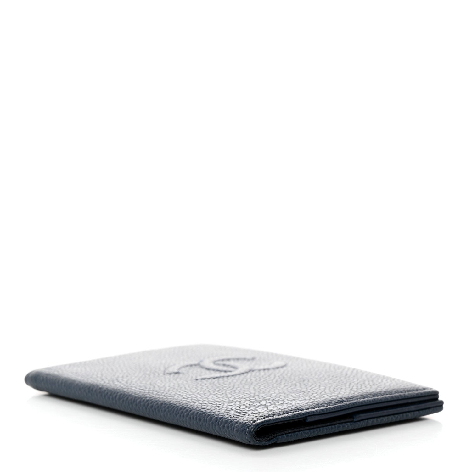 Chanel Caviar Timeless Passport Holder Navy Blue 4 of 7