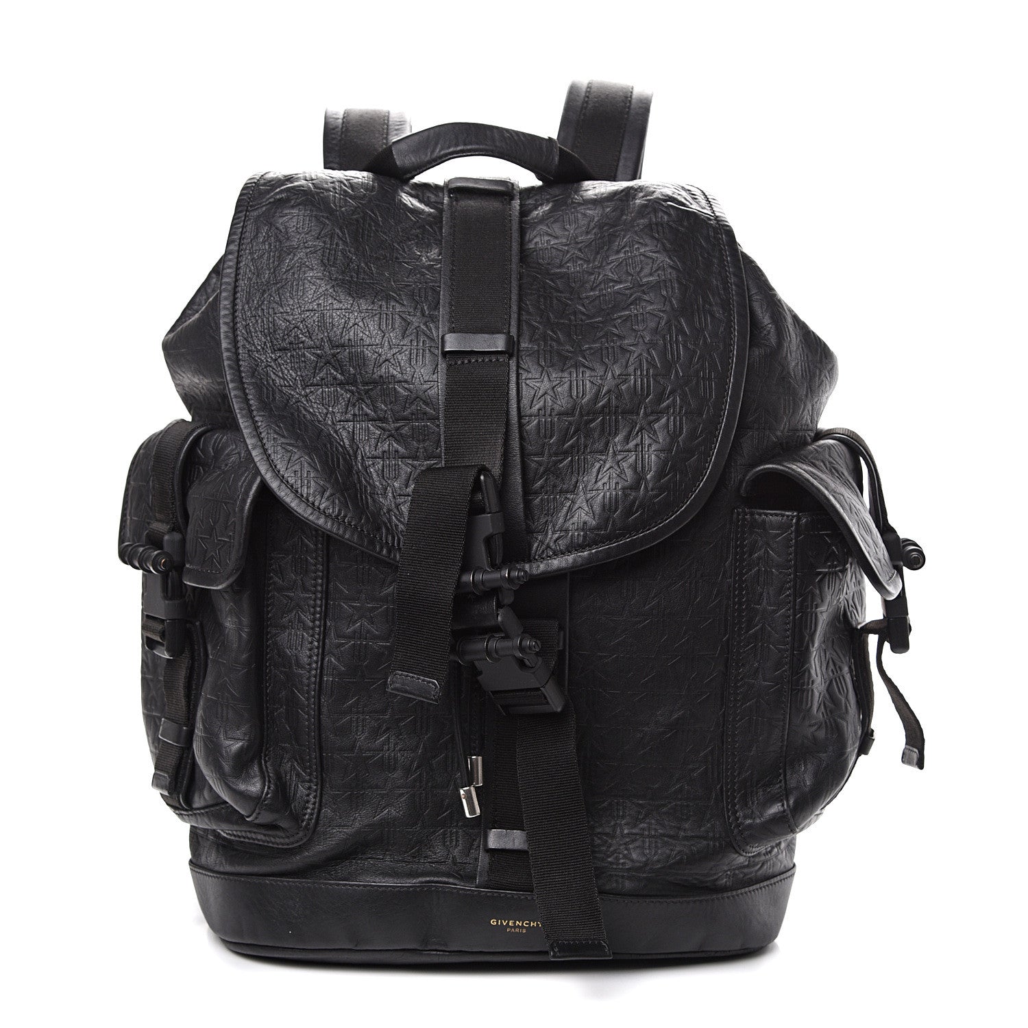 Givenchy Calfskin Star Embossed Obsedia Backpack Black 1 of 11