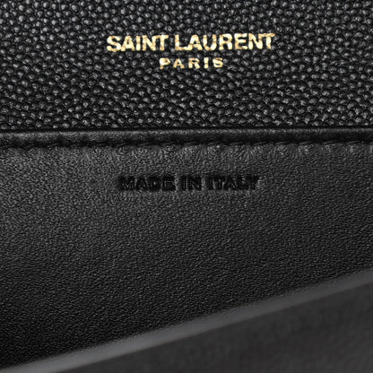 Saint Laurent Grain De Poudre Uptown Chain Wallet Black 8 of 13