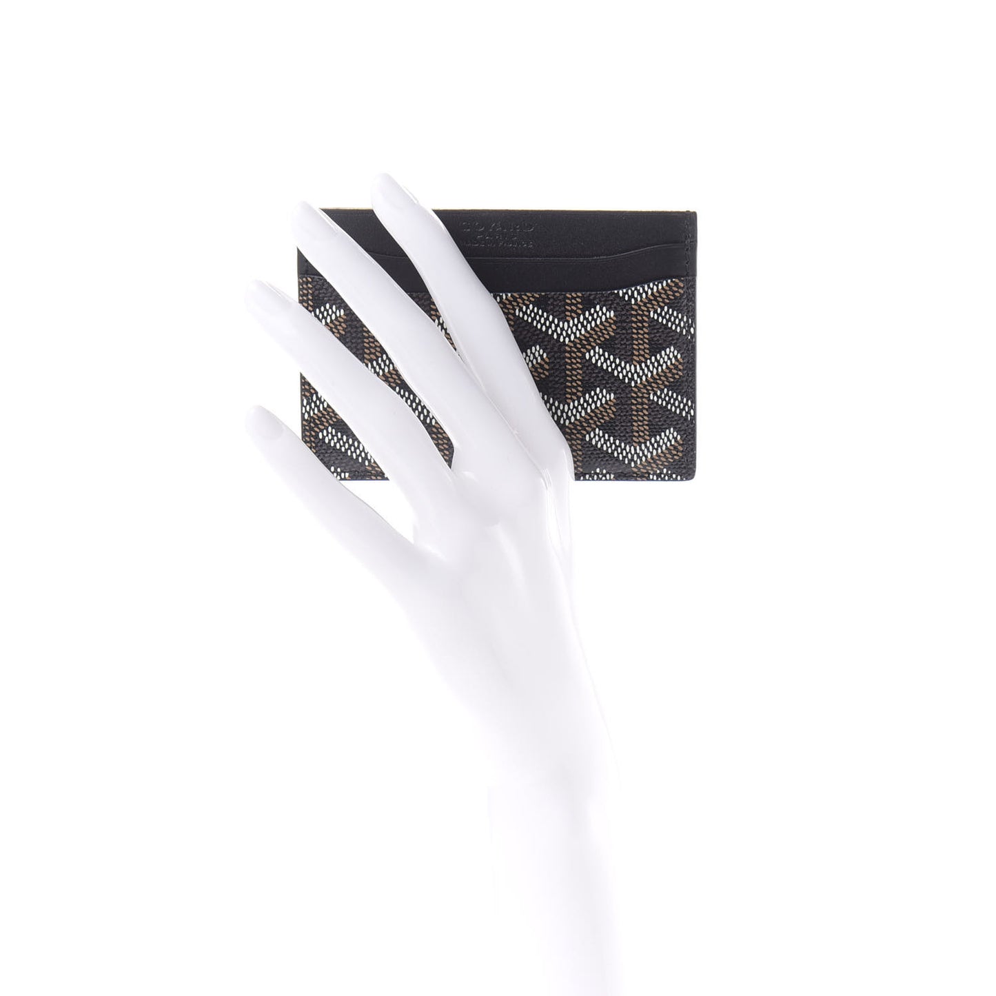Goyardine Saint Sulpice Card Holder Black