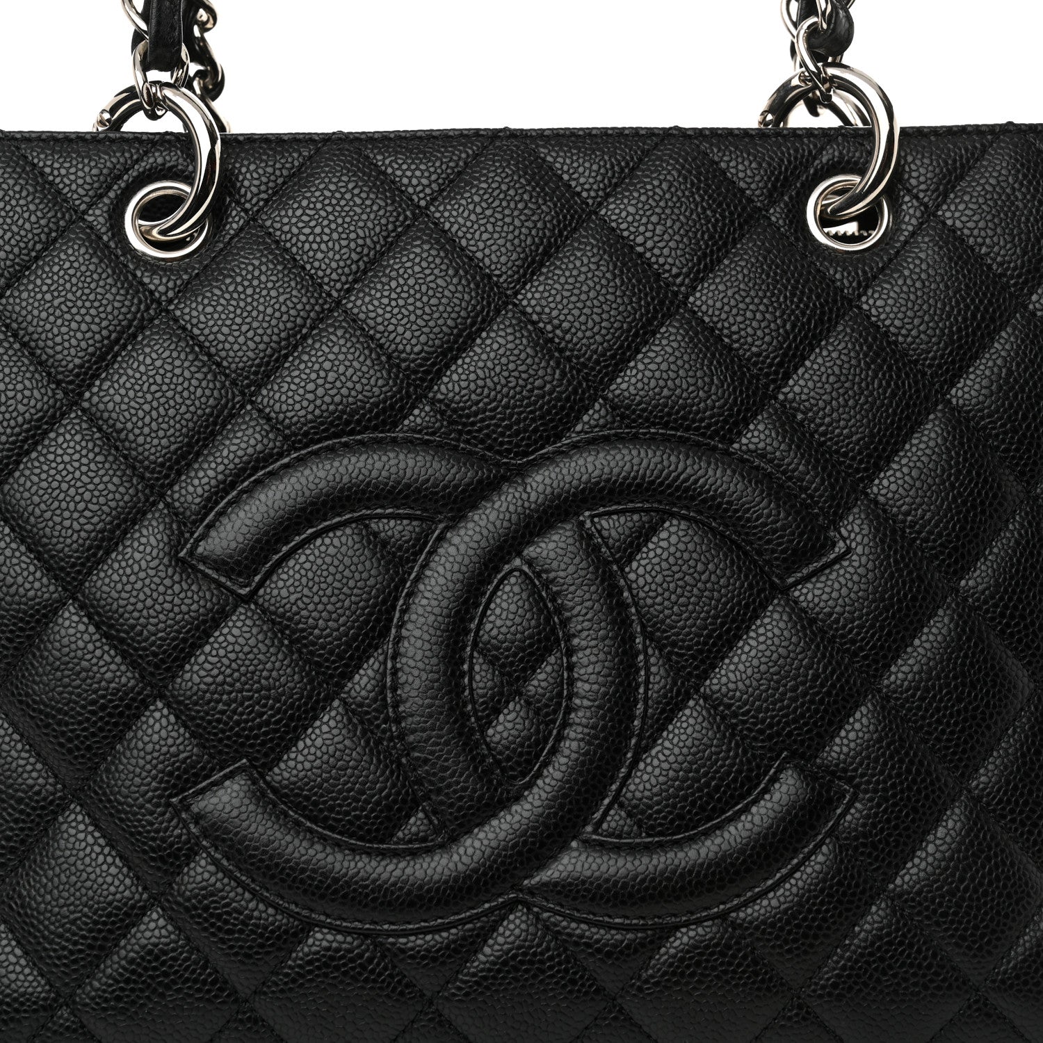 Chanel Caviar Quilted Grand Shopping Tote GST Black 8 of 10