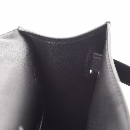 Hermes Swift Kelly Pochette Clutch Black 19 of 27