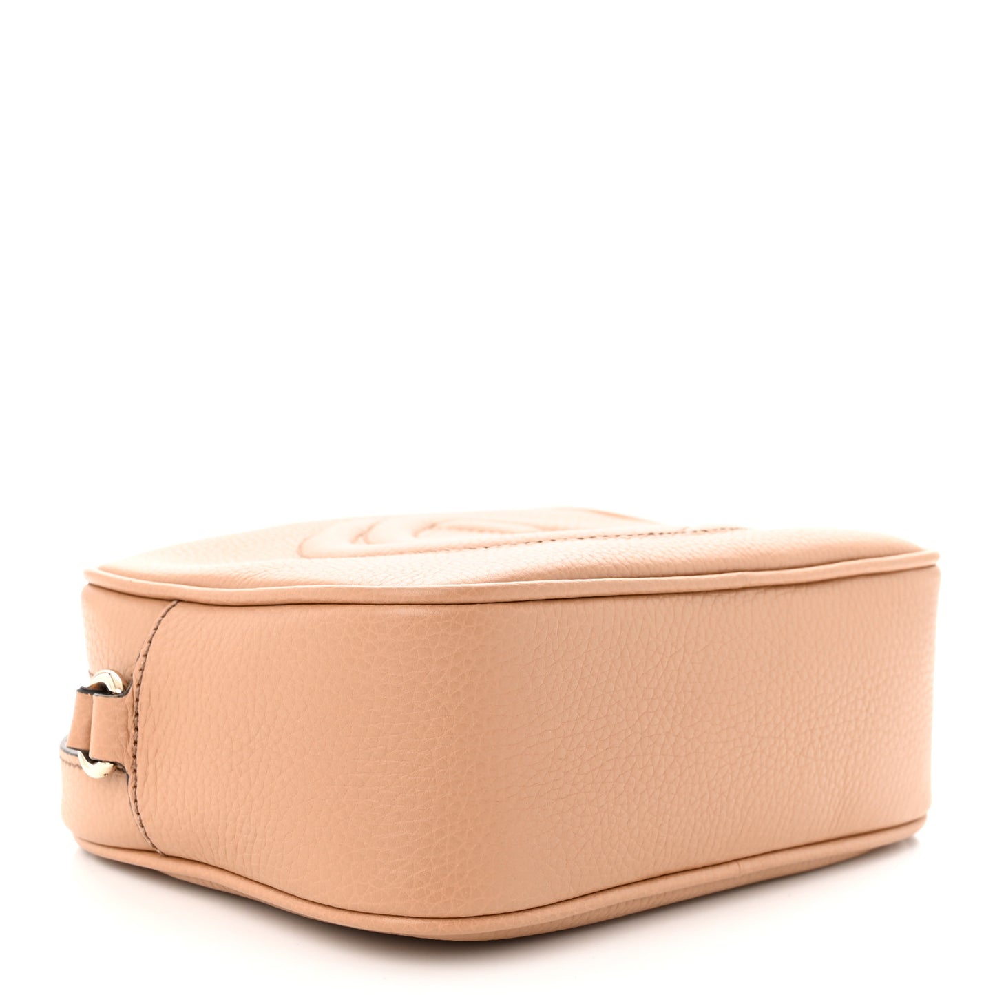 Pebbled Calfskin Small Soho Disco Bag Camelia