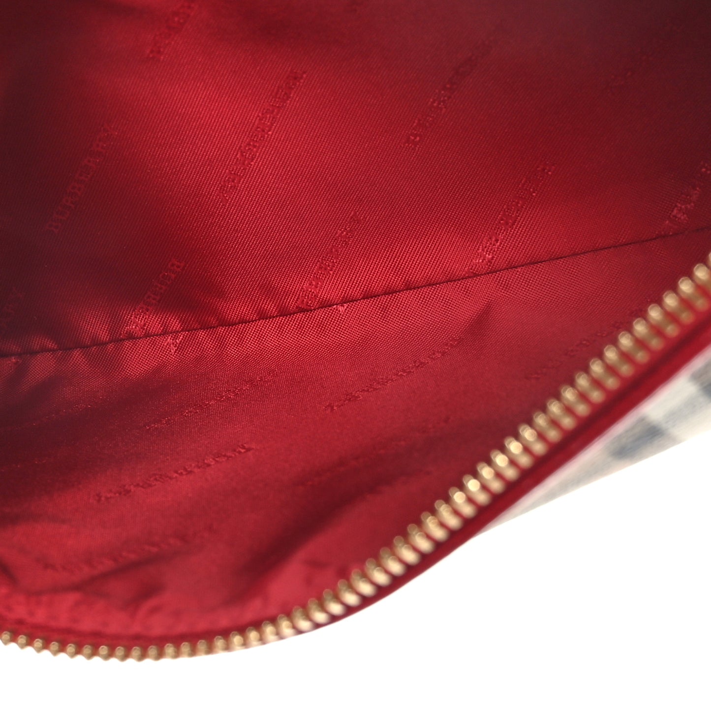 Haymarket Check Small Peyton Crossbody Clutch Bag Military Red