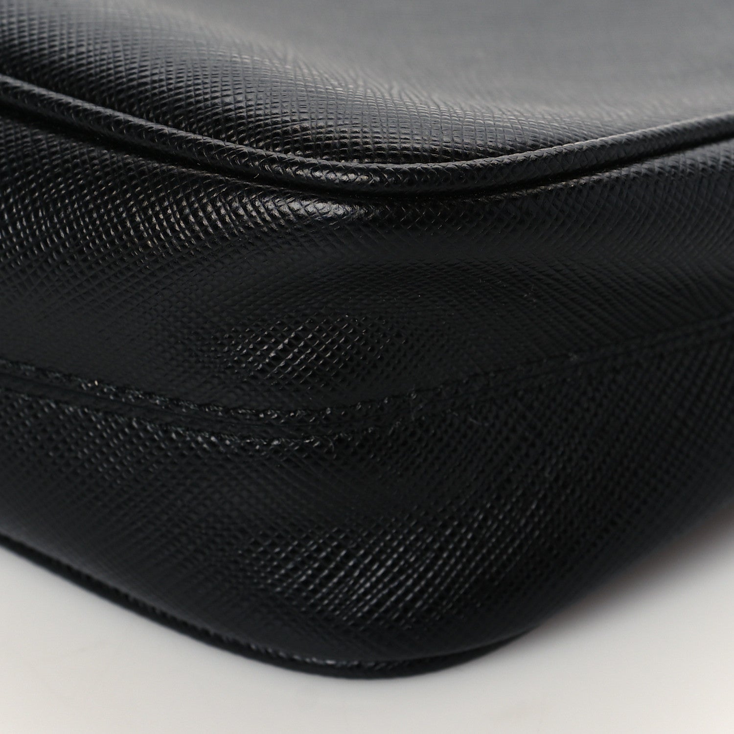 Prada Saffiano Lux Re-Edition 2005 Shoulder Bag Black 9 of 9