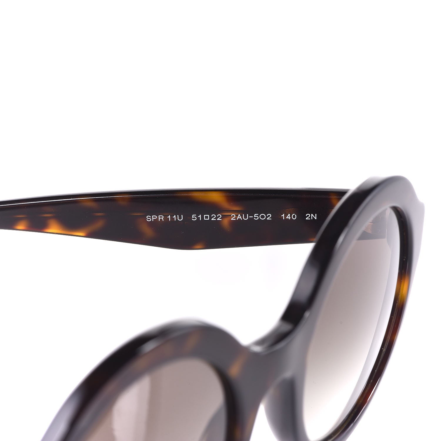 Prada Round Sunglasses SPR 11U Tortoise Brown 6 of 8