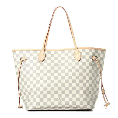 Louis Vuitton Damier Azur Neo Neverfull MM Rose Ballerine 1 of 8