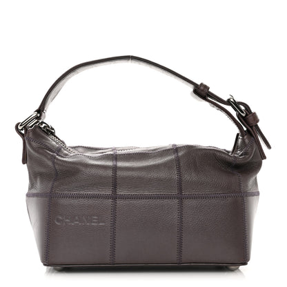 Chanel Metallic Caviar Square Stitched Bag Purple 1 of 10