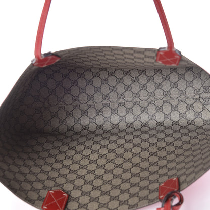 Gucci GG Supreme Monogram Medium Reversible Tote Beige Red 8 of 25