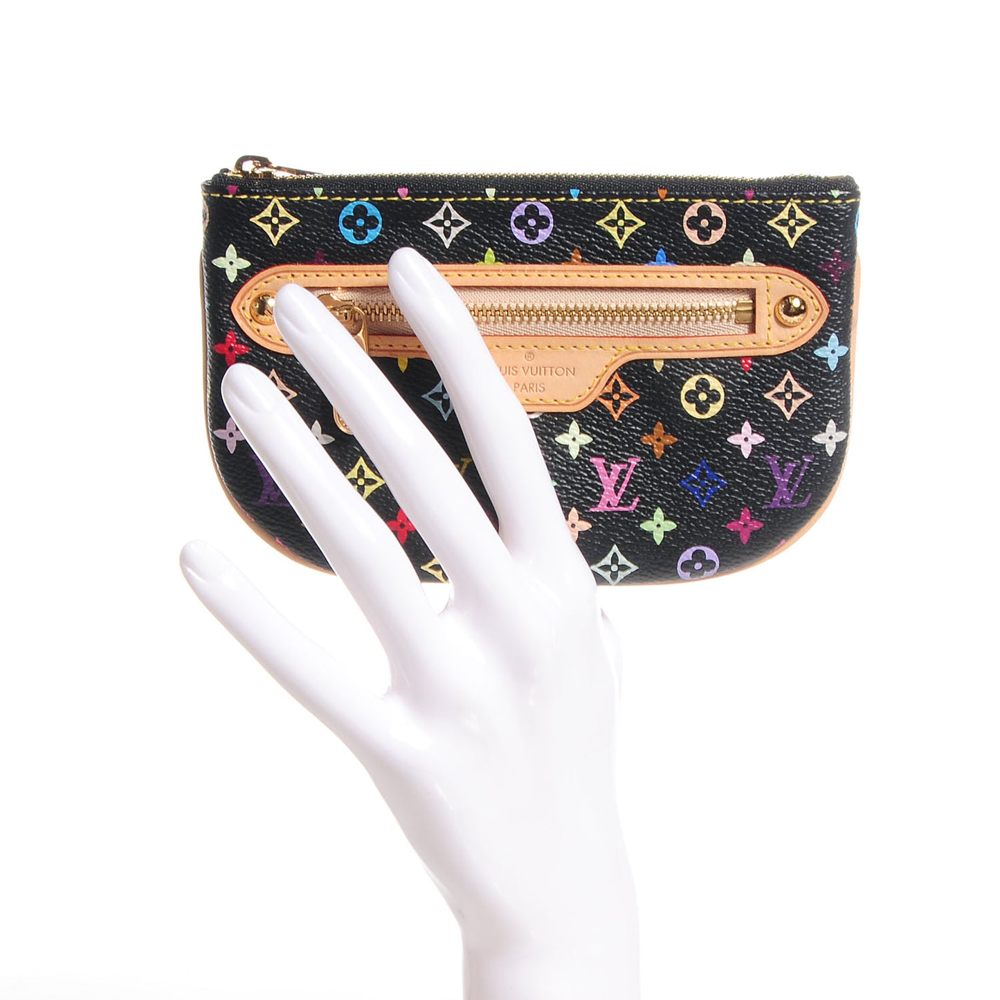 Monogram Multicolor Pochette Plate MM Black