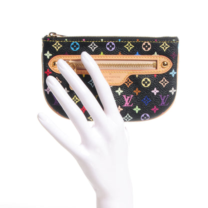 Louis Vuitton Monogram Multicolor Pochette Plate MM Black 2 of 8
