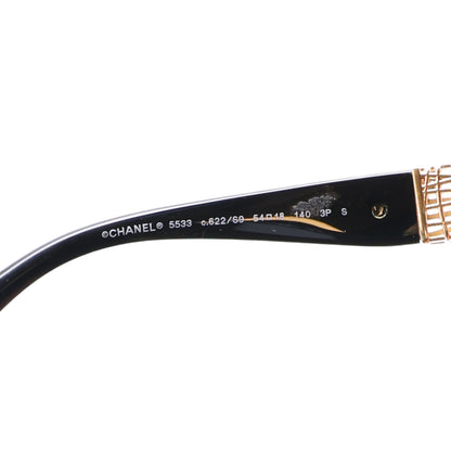 Chanel Acetate Metal Polarized Square Sunglasses 5533 Black 6 of 8