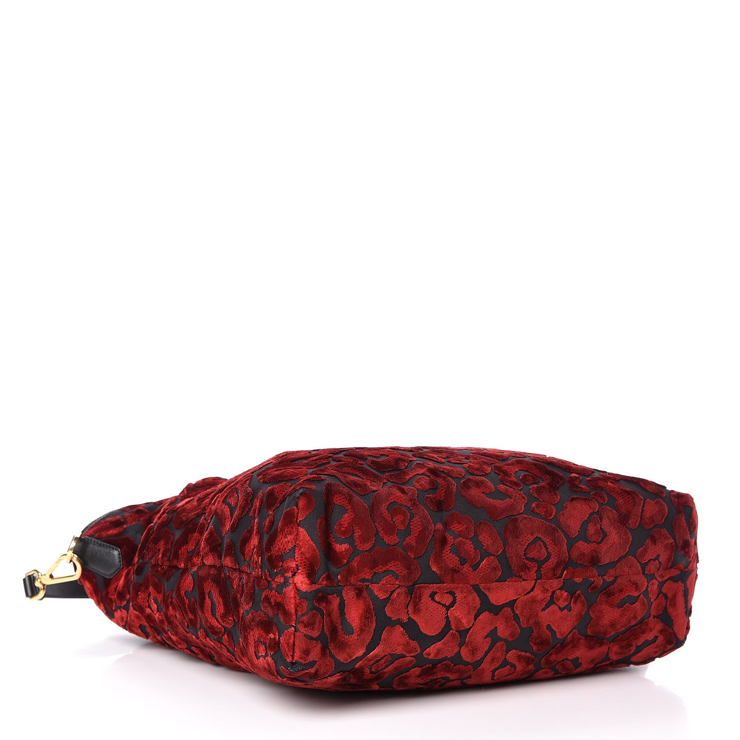 Prada Velvet Saffiano Tote Red 4 of 16