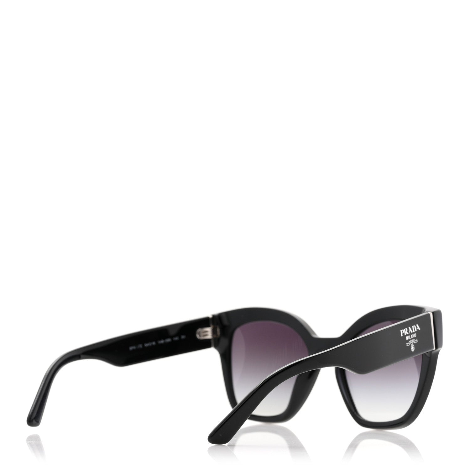 Prada Acetate Sunglasses SPR 17Z Black 4 of 7