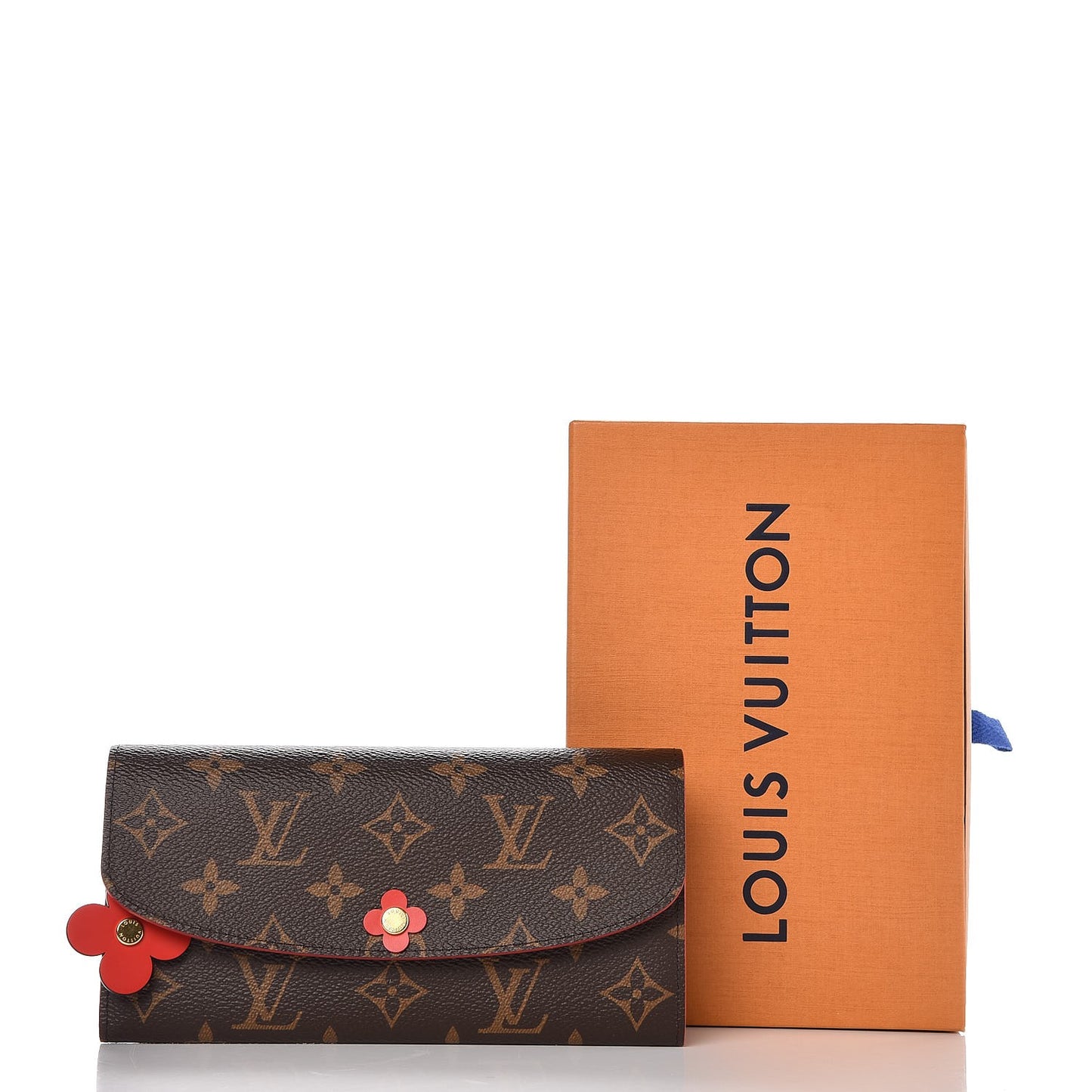 Monogram Bloom Flower Emilie Wallet Coquelicot