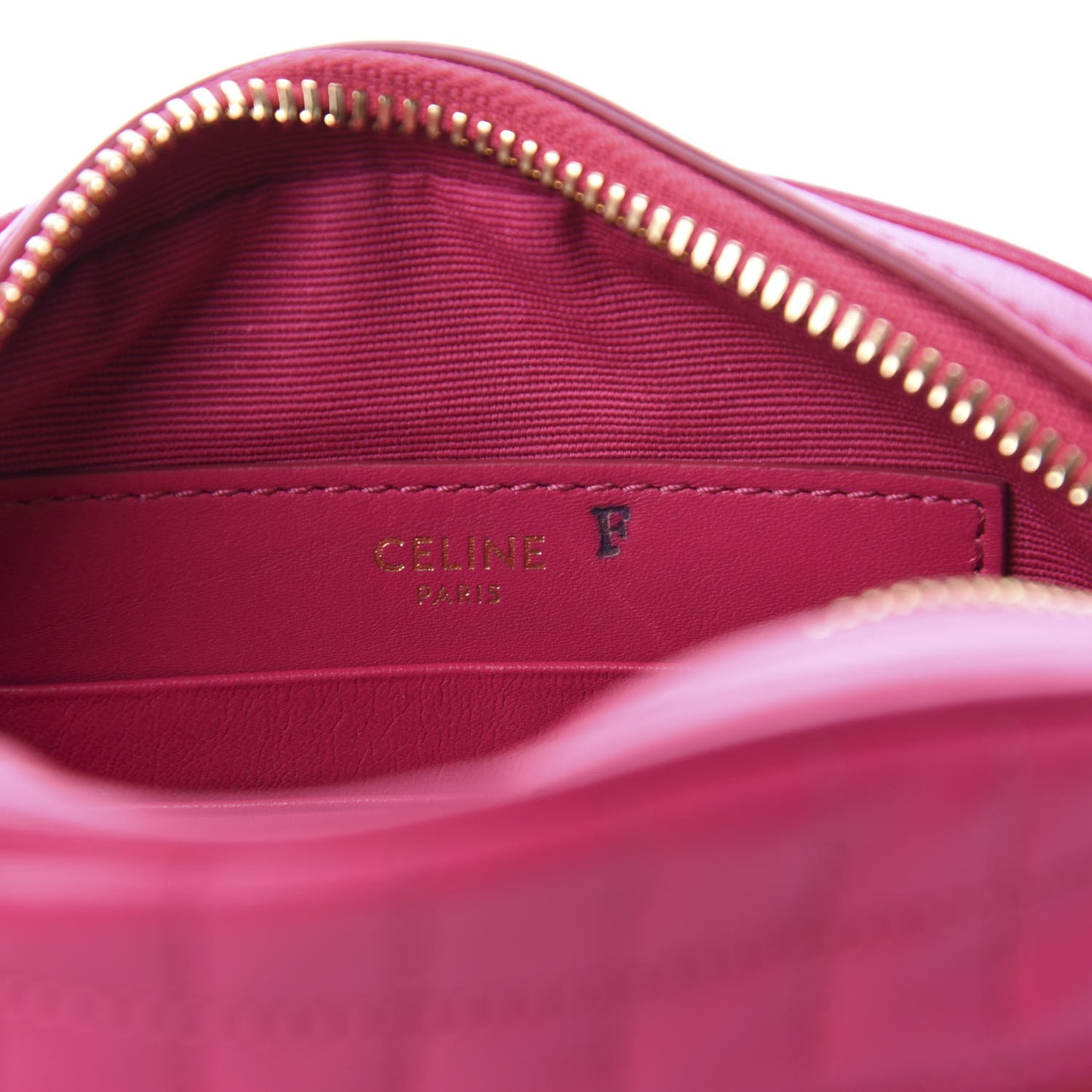 Calfskin Quilted Small C Charm Bag Pink