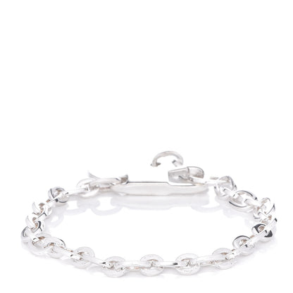 Gucci Sterling Silver Link Round Charm Bracelet 3 of 4