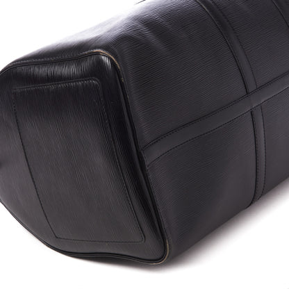 Louis Vuitton Epi Keepall 55 Black 5 of 10