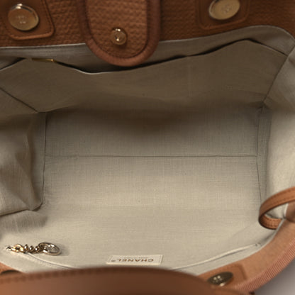 Chanel Mixed Fibers Small Deauville Tote Camel 6 of 12
