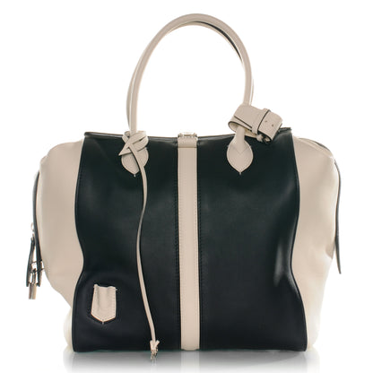 Louis Vuitton Calfskin Suship North South Speedy Navy White 1 of 9
