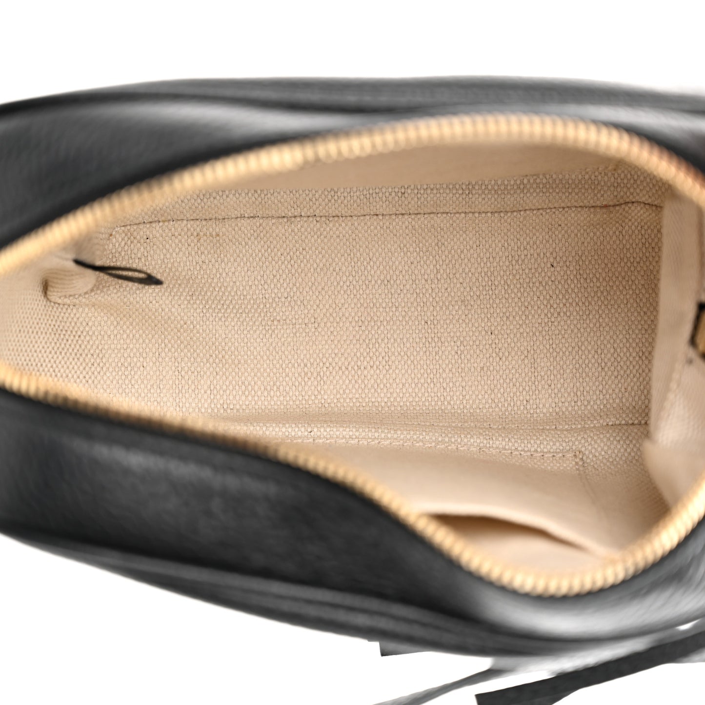 Pebbled Calfskin Small Soho Disco Bag Black