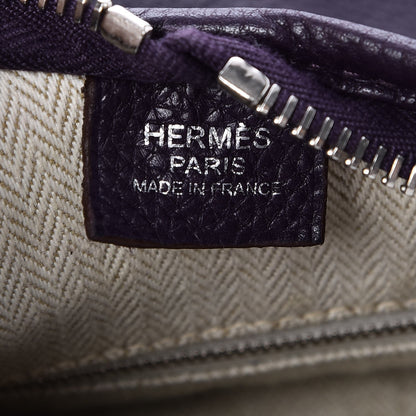 Hermes Taurillon Clemence Massai PM Raisin 6 of 7