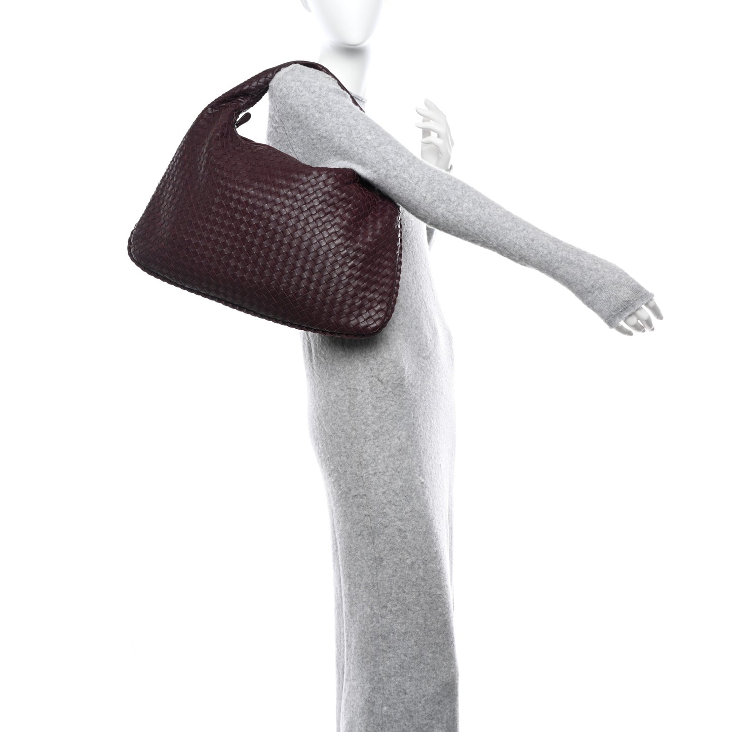 Nappa Intrecciato Large Veneta Hobo Barolo