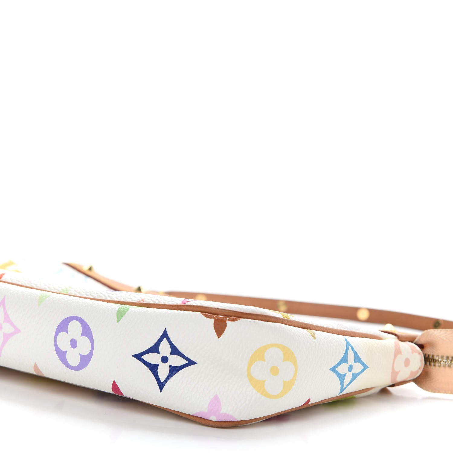 Louis Vuitton Monogram Multicolor Pochette Accessories White 7 of 7