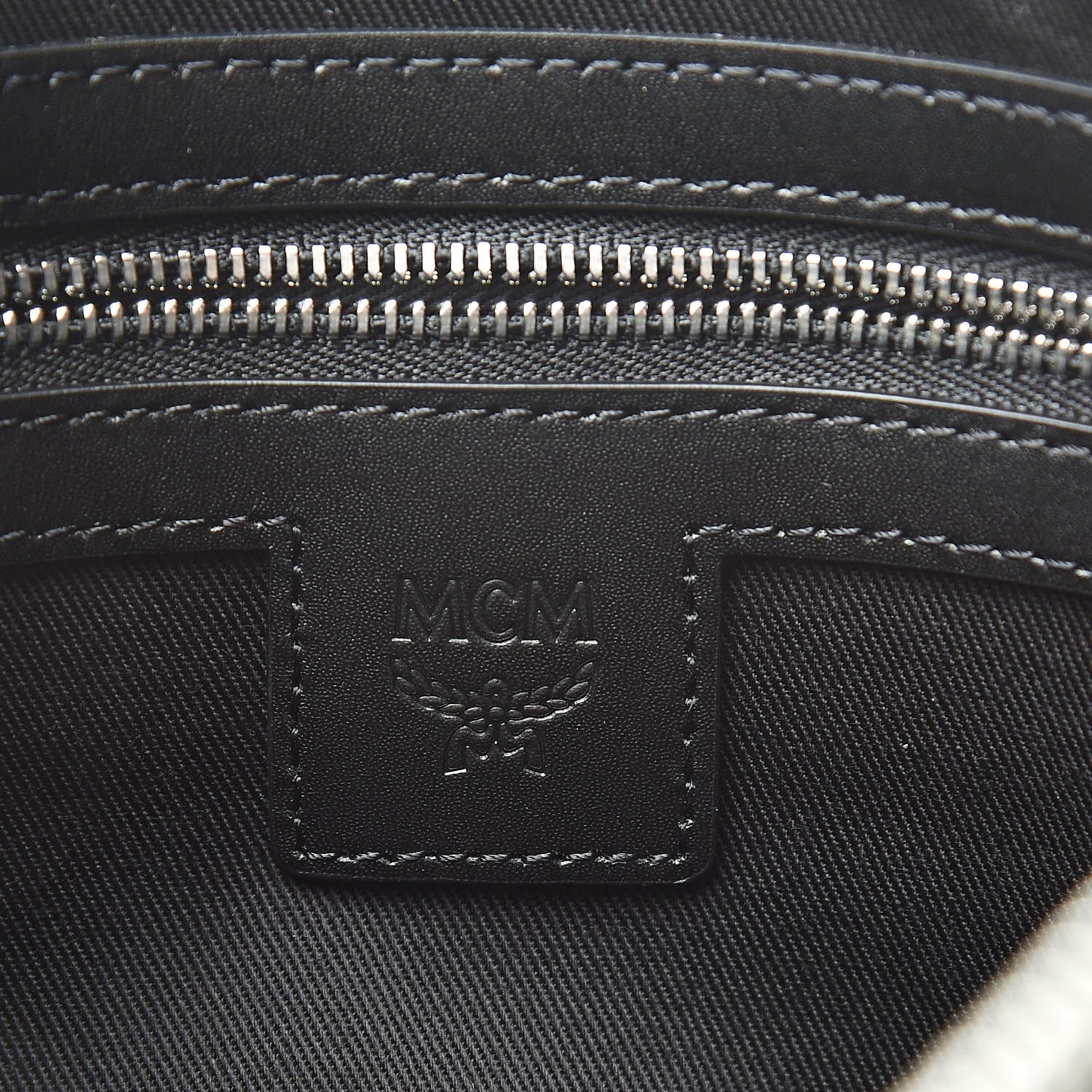 MCM Visetos Medium Crossbody Pouch Black 6 of 7