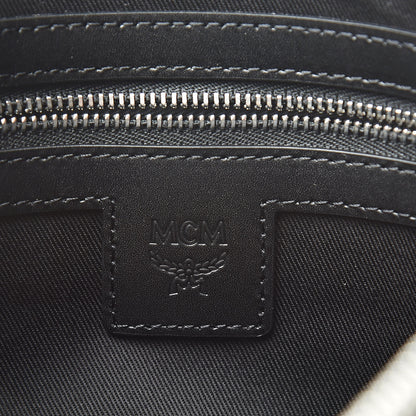 MCM Visetos Medium Crossbody Pouch Black 6 of 7