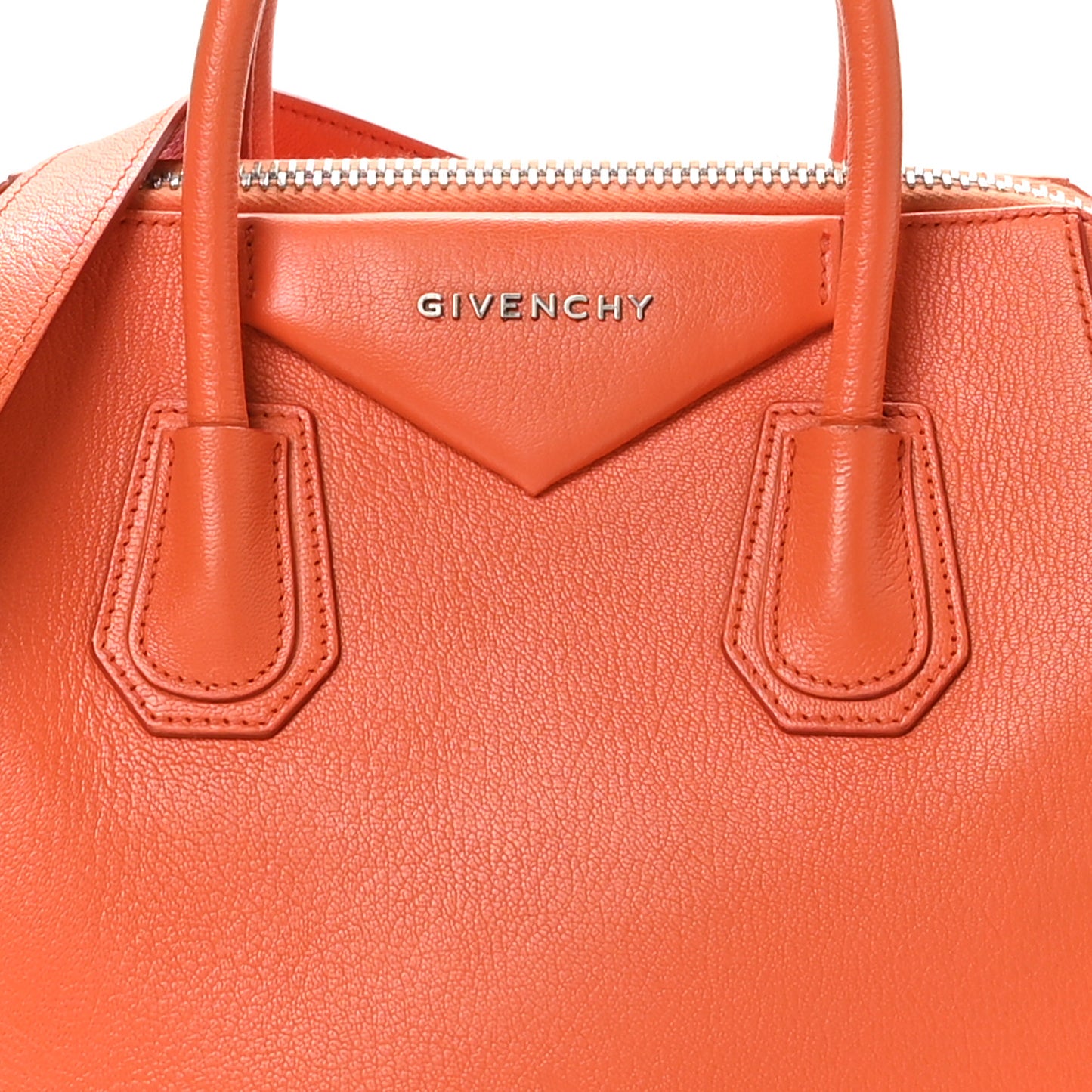 Sugar Goatskin Mini Antigona Burnt Orange