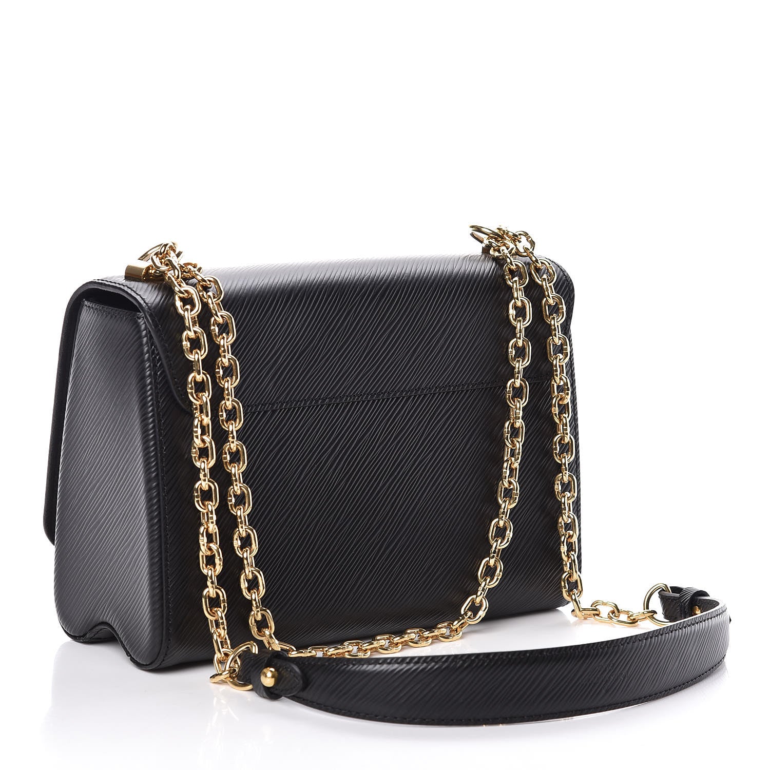 Louis Vuitton Epi Twist Shoulder Bag MM Black 3 of 8