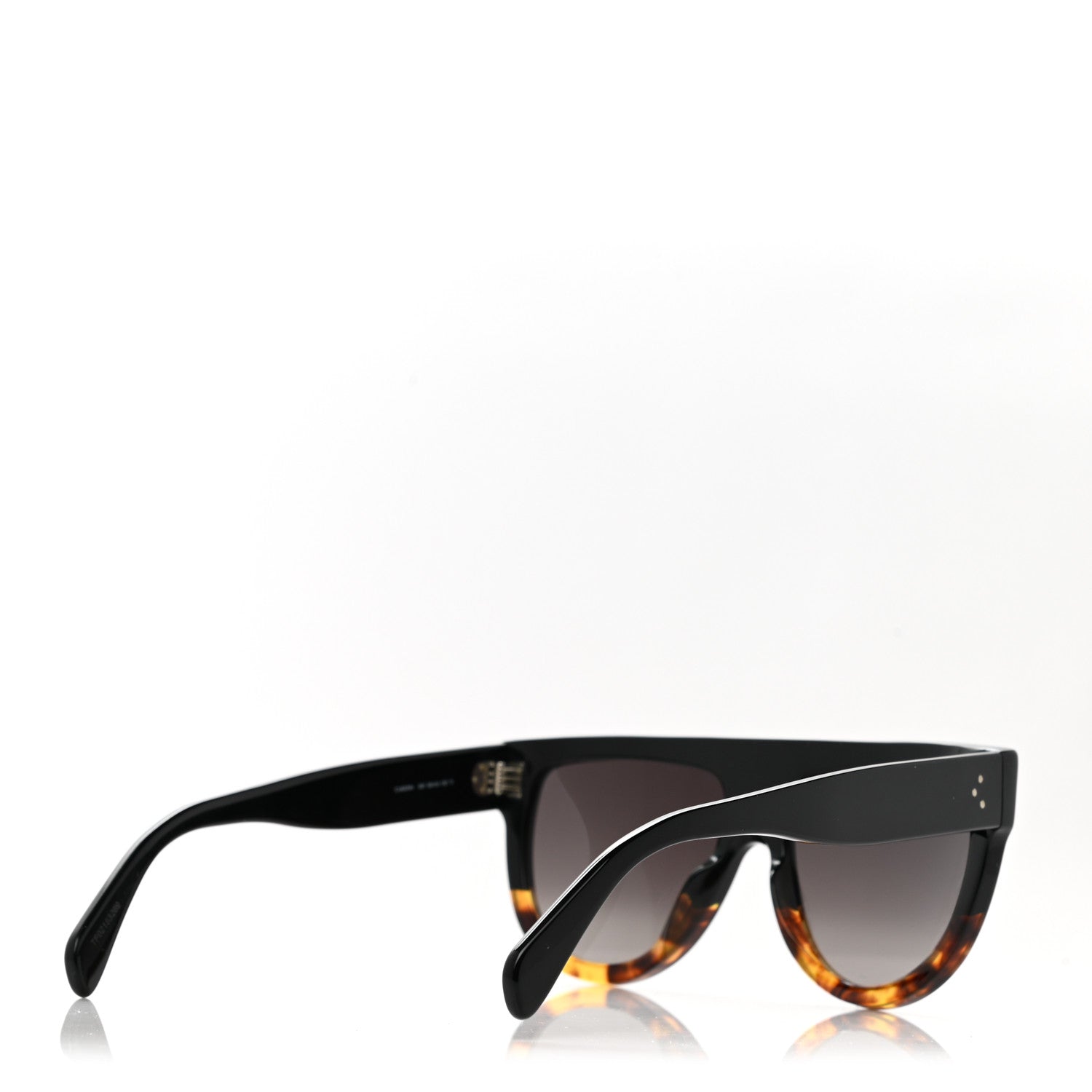 Celine Shadow Sunglasses CL 41026/S Black Havana 4 of 7