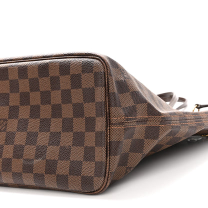 Louis Vuitton Damier Ebene Neo Neverfull MM Rose Ballerine 10 of 12