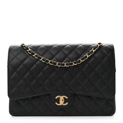 Chanel Caviar Quilted Maxi Double Flap Black 1 of 8