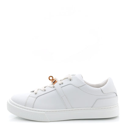 Hermes Calfskin Day Sneakers 38 White 1 of 9