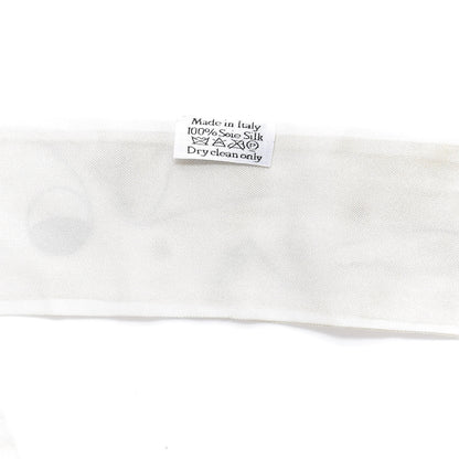 Christian Dior Silk Mitzah Scarf Off White 2 of 6