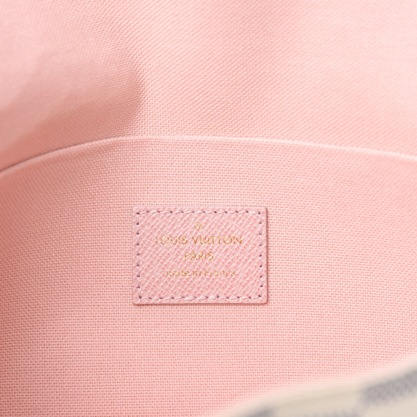 Damier Azur Pochette Felicie Chain Wallet Rose Ballerine