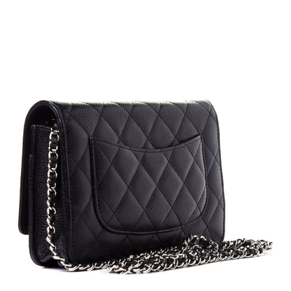 Chanel Caviar Quilted Wallet On Chain WOC Black 4 of 12