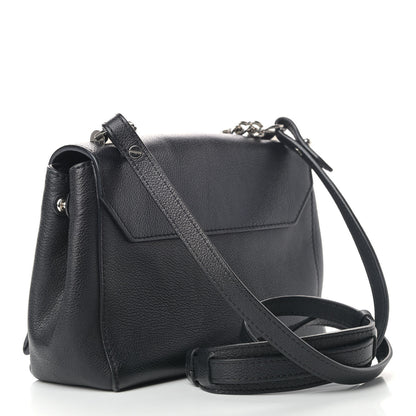 Louis Vuitton Calfskin Lockme II Chain Bag BB Black 2 of 7
