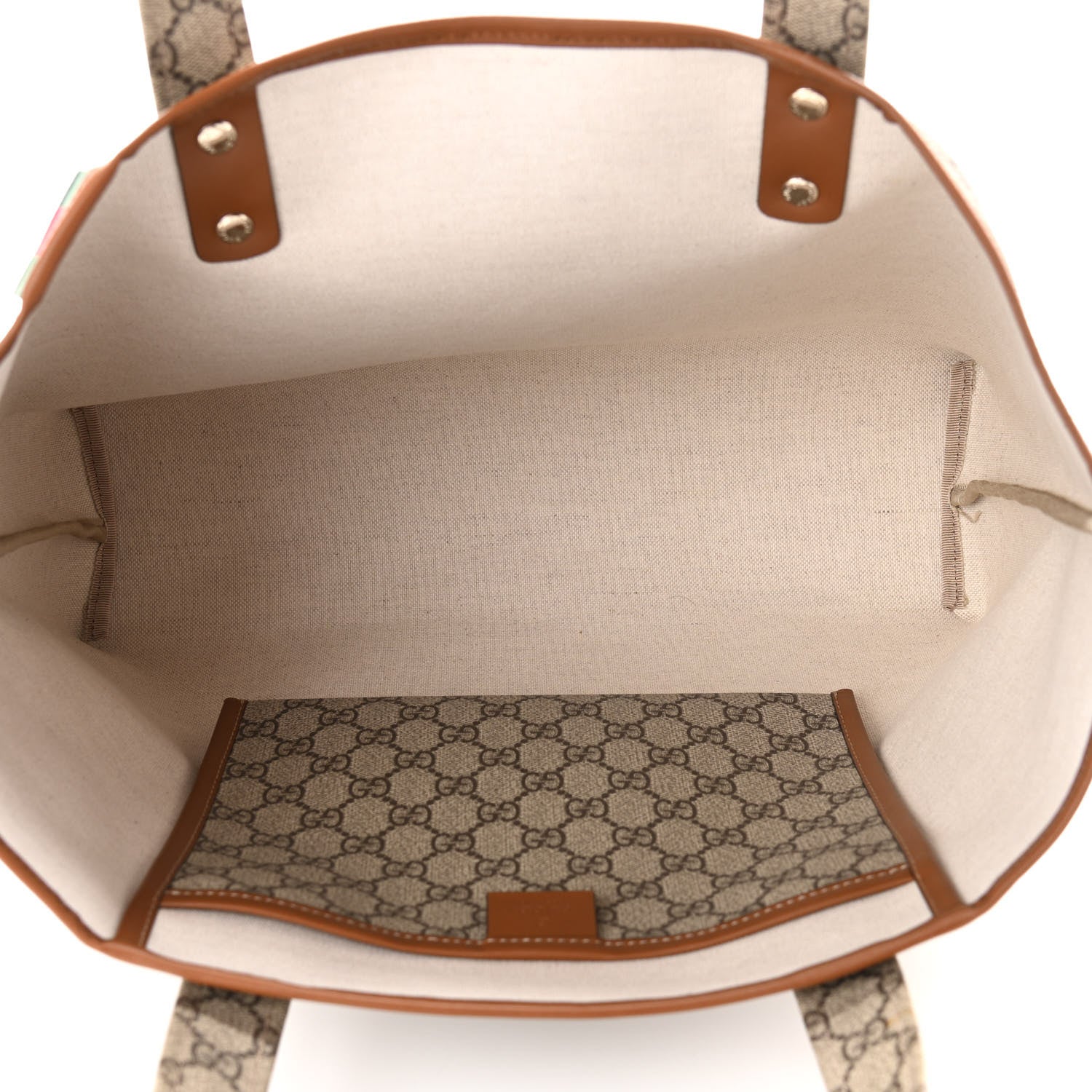 Gucci GG Plus Monogram Medium Signature Web Loop Tote Brown 5 of 10
