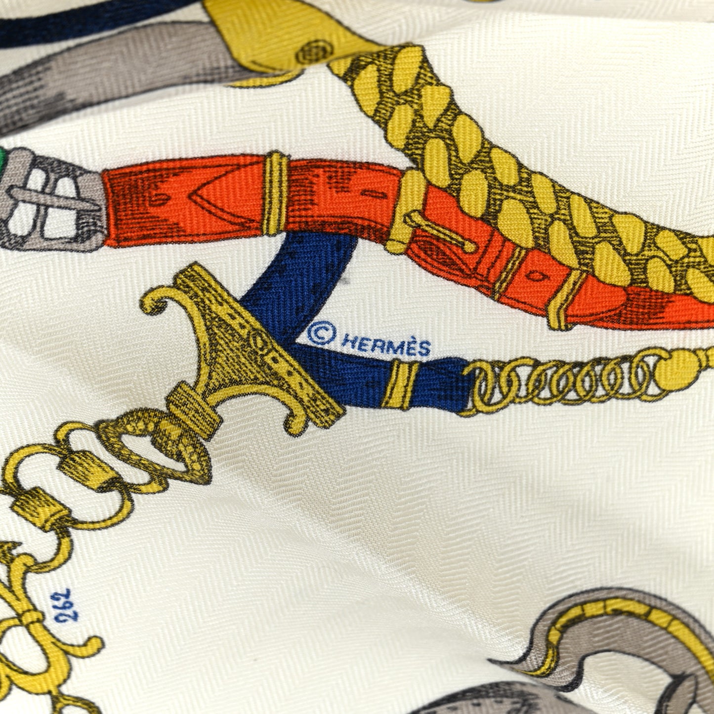 Cashmere Silk Chevaux Dechaines Shawl 140 Emeraude White Multicolor