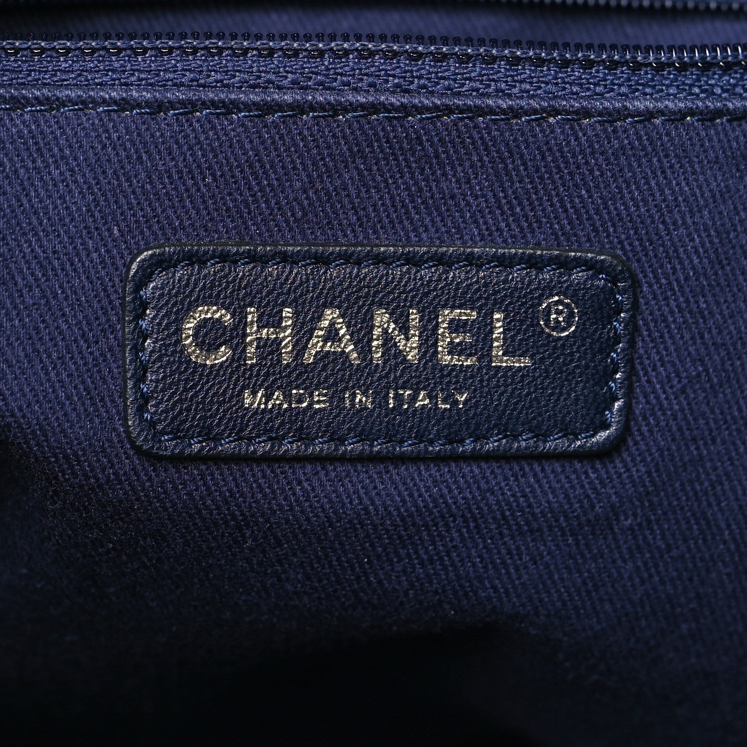 Chanel Canvas Mini Deauville Tote Denim Blue 6 of 10