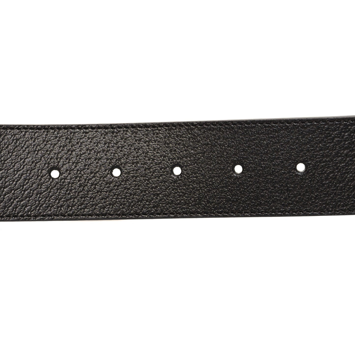 Textured Dollar Calfskin Double G 40mm Belt 70 28 Black
