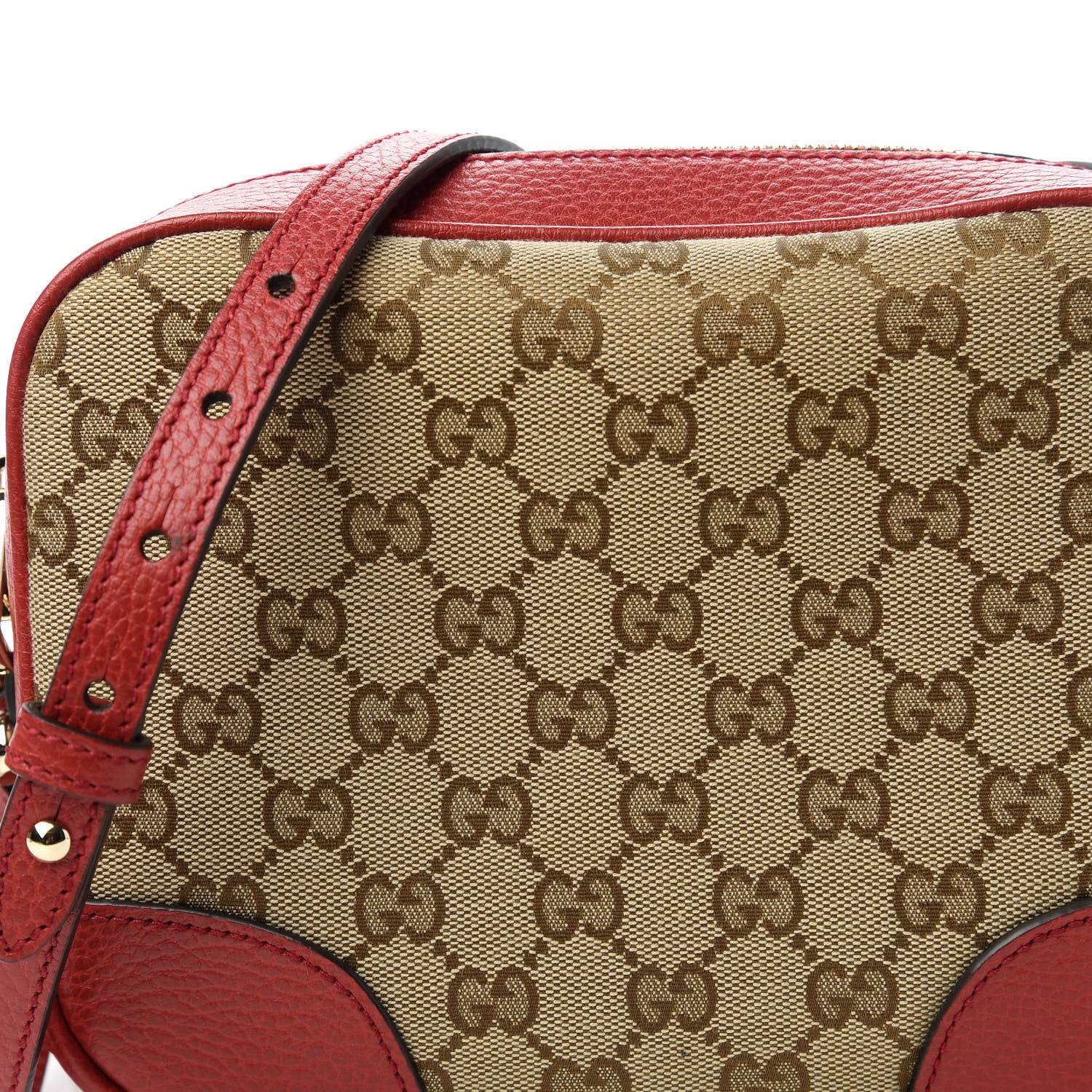 Gucci Monogram Mini Bree Messenger Bag Red 11 of 11