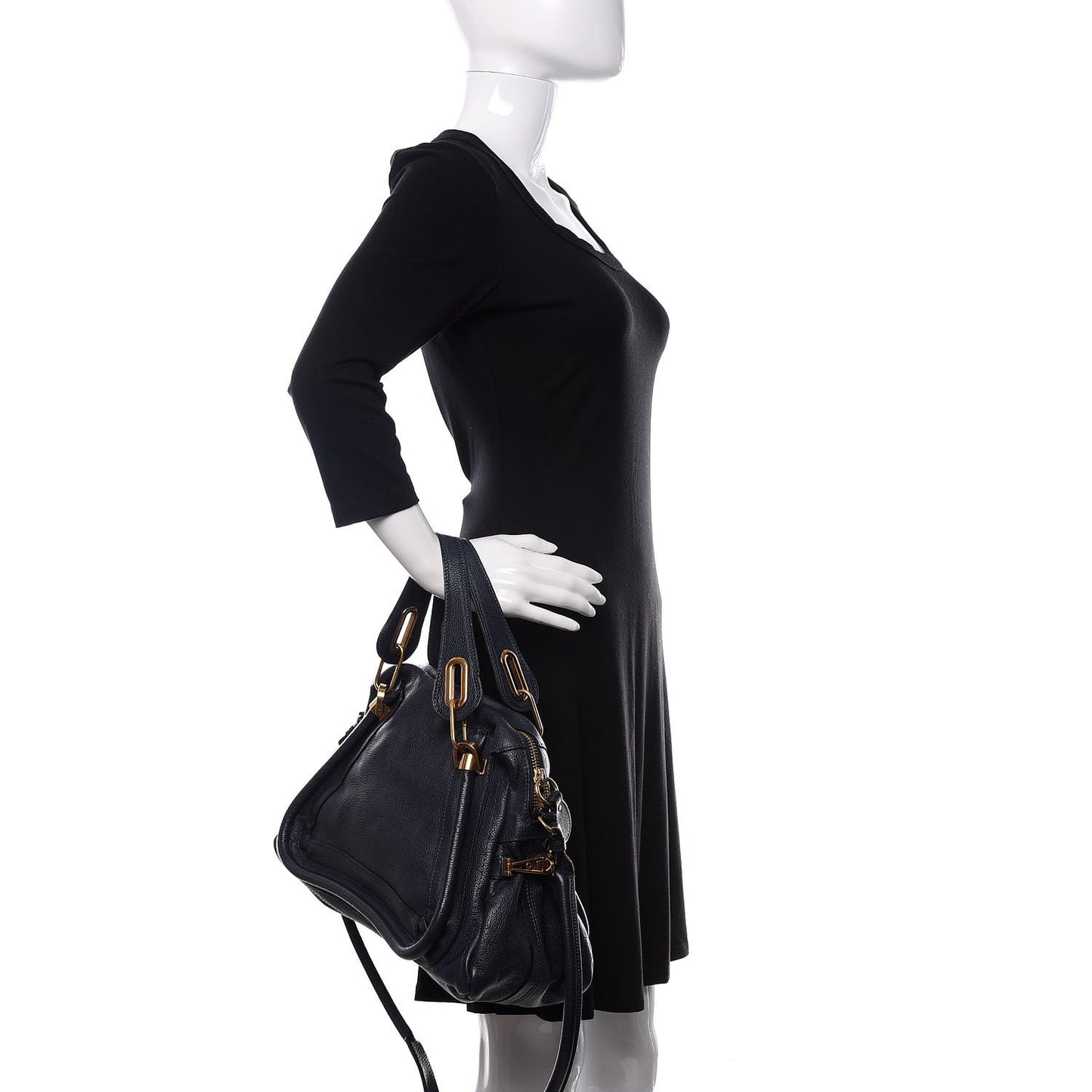 Calfskin Medium Paraty Peacock Blue