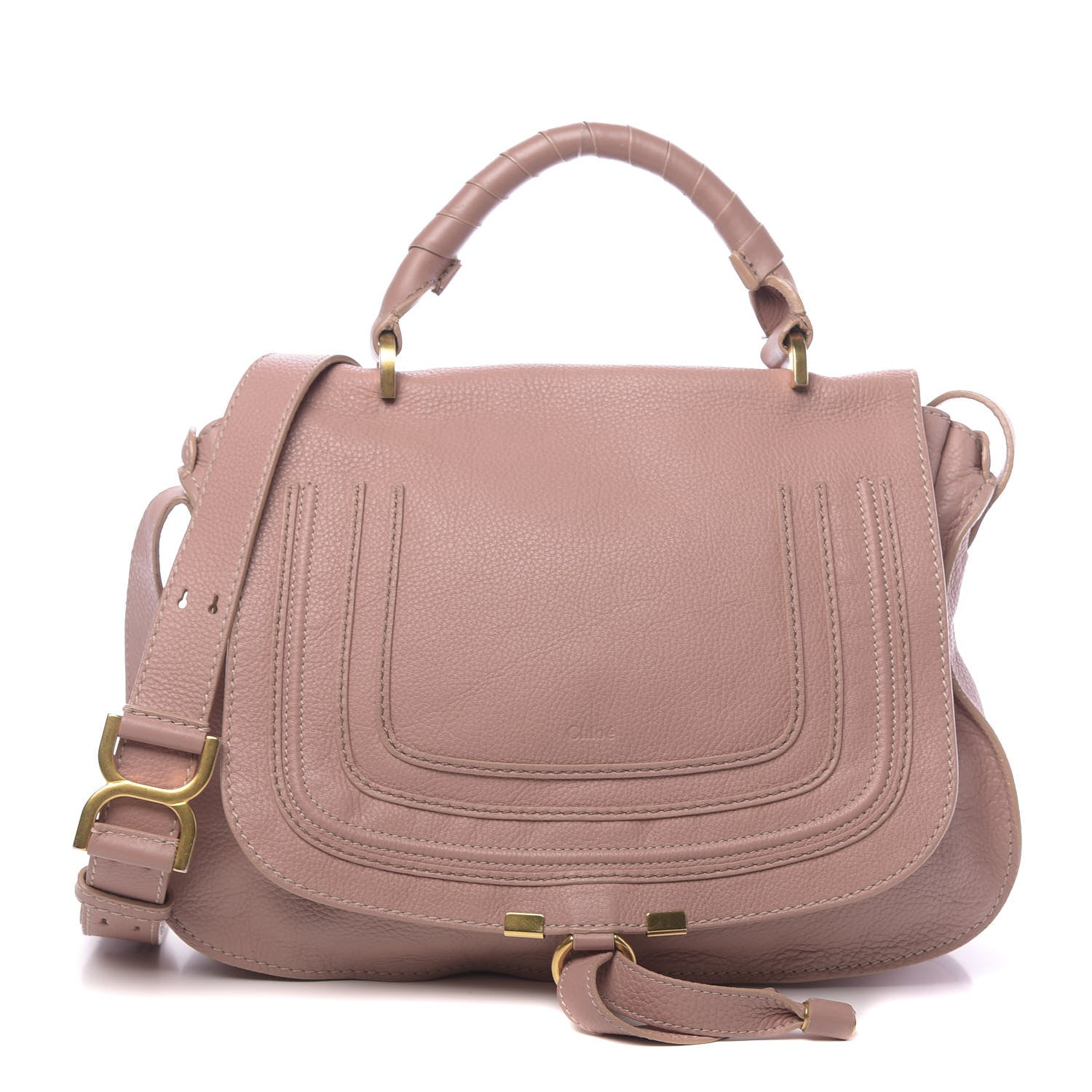 Chloe Calfskin Medium Marcie Top Handle Bag Anemone Pink 1 of 11