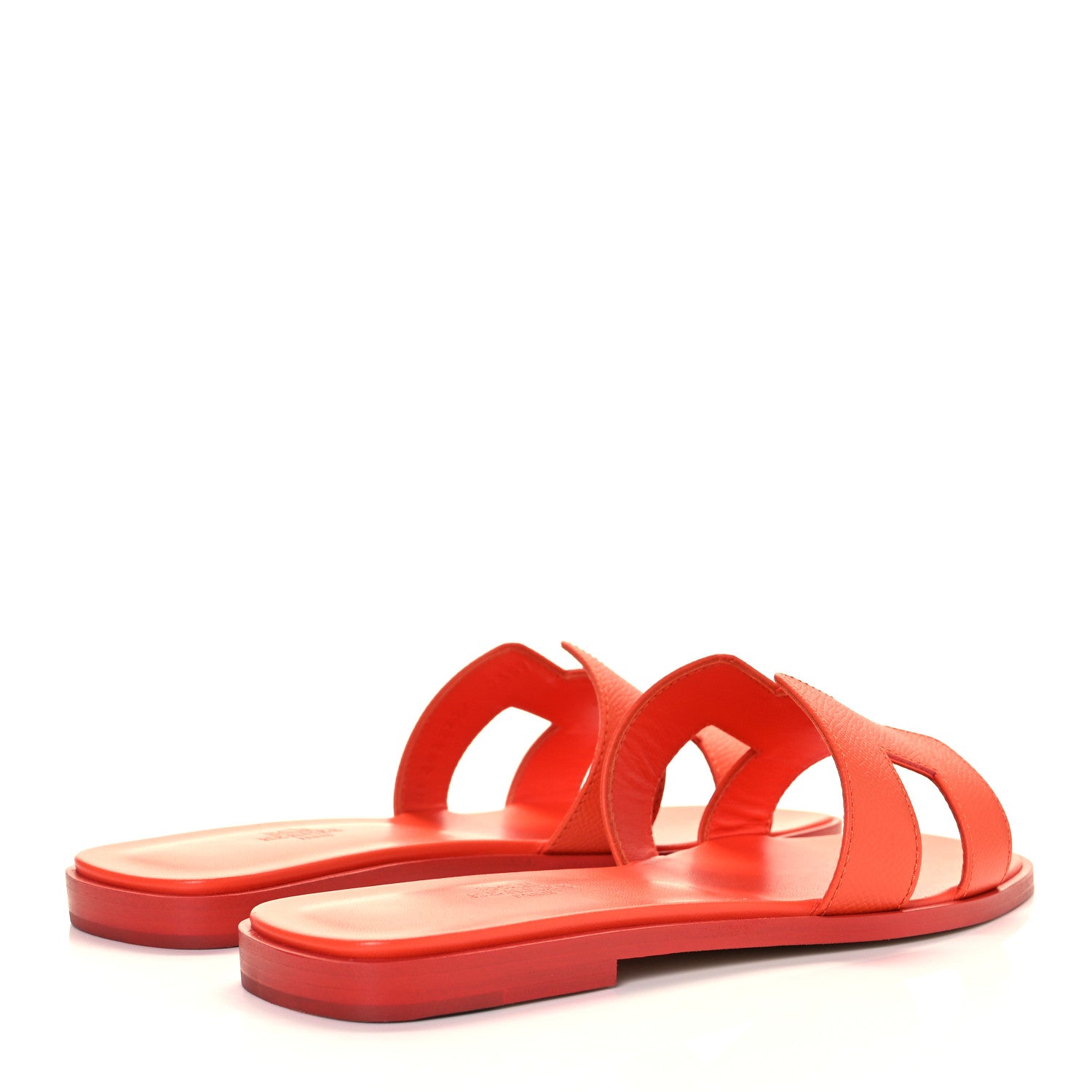 Hermes Epsom Oran Sandals 37.5 Rose Sorbet 4 of 9